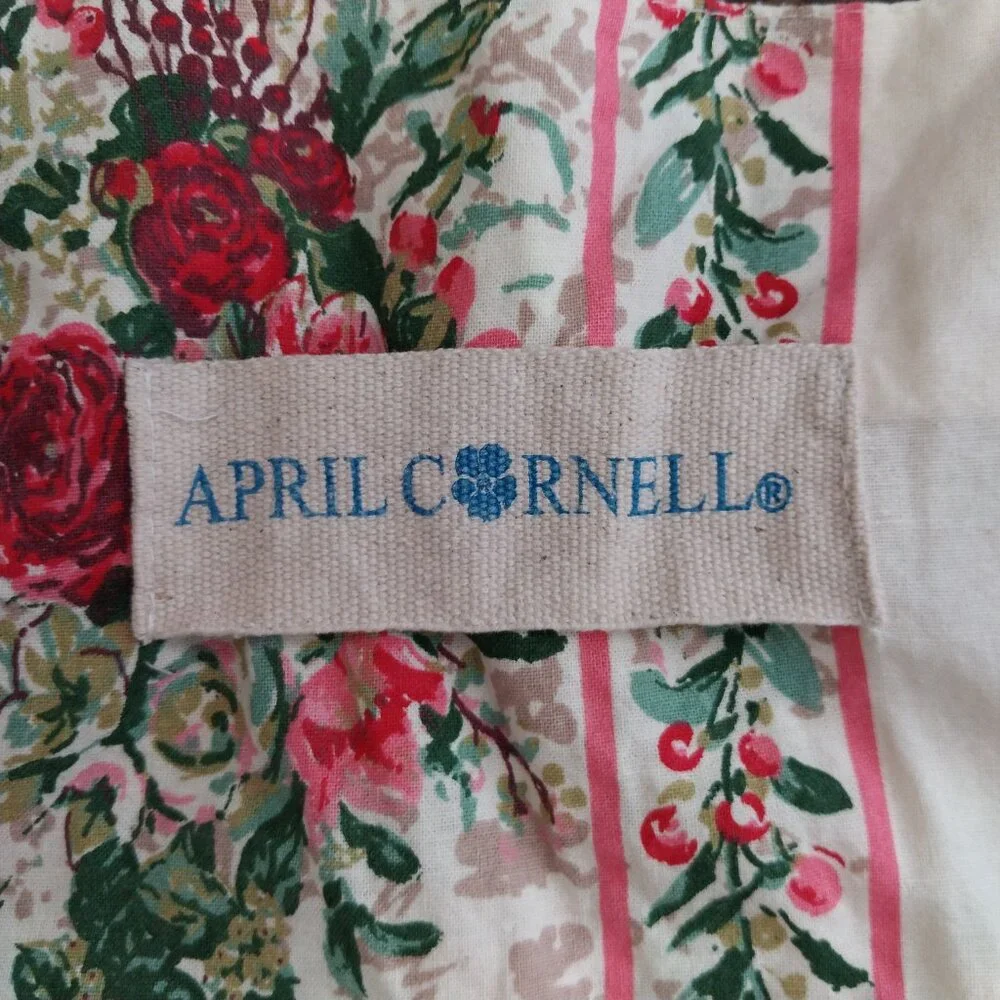 April Cornell Boho Cottagecore Floral Cotton Tote Crossbody Bag New Without Tags - Picture 4 of 5